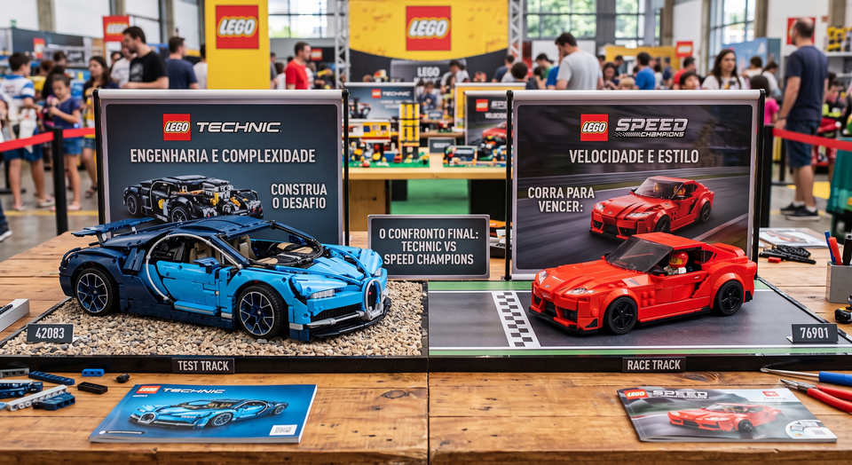 LEGO Speed Champions ou LEGO Technic: qual escolher?