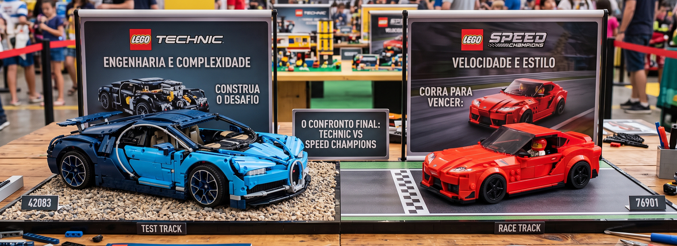 LEGO Speed Champions ou LEGO Technic: qual escolher?