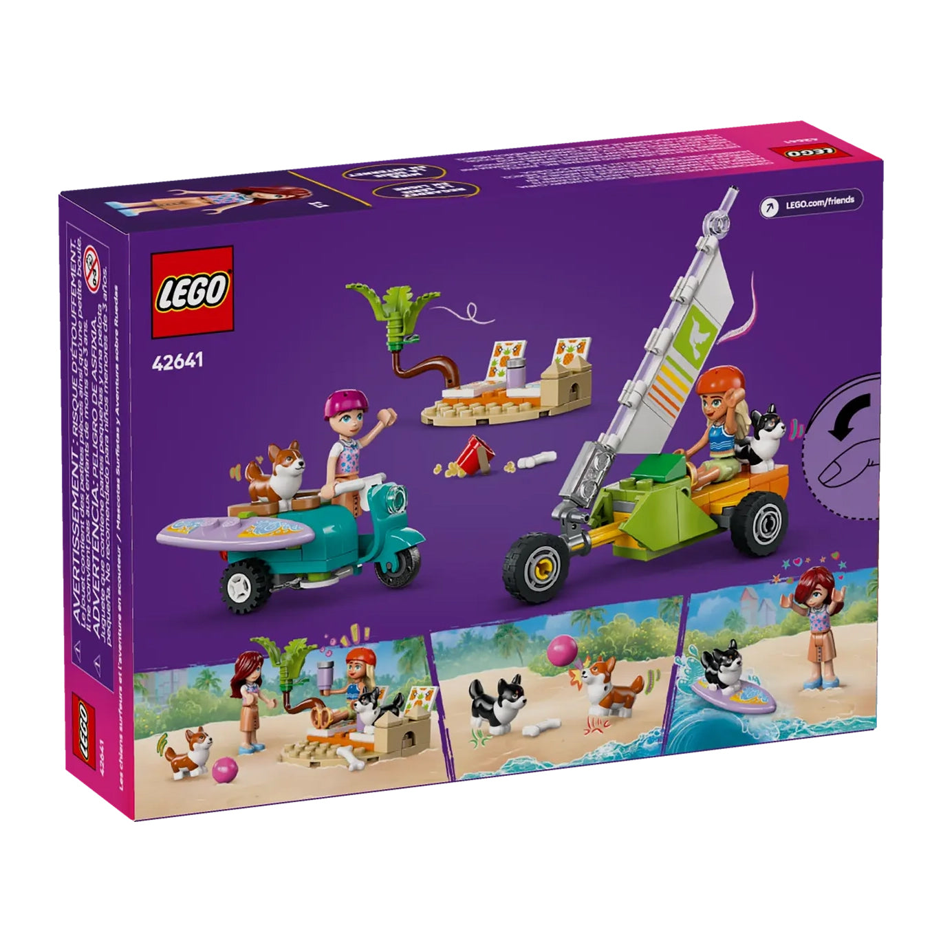LEGO 42641 Friends Cães Surfistas e Aventura de Vespa