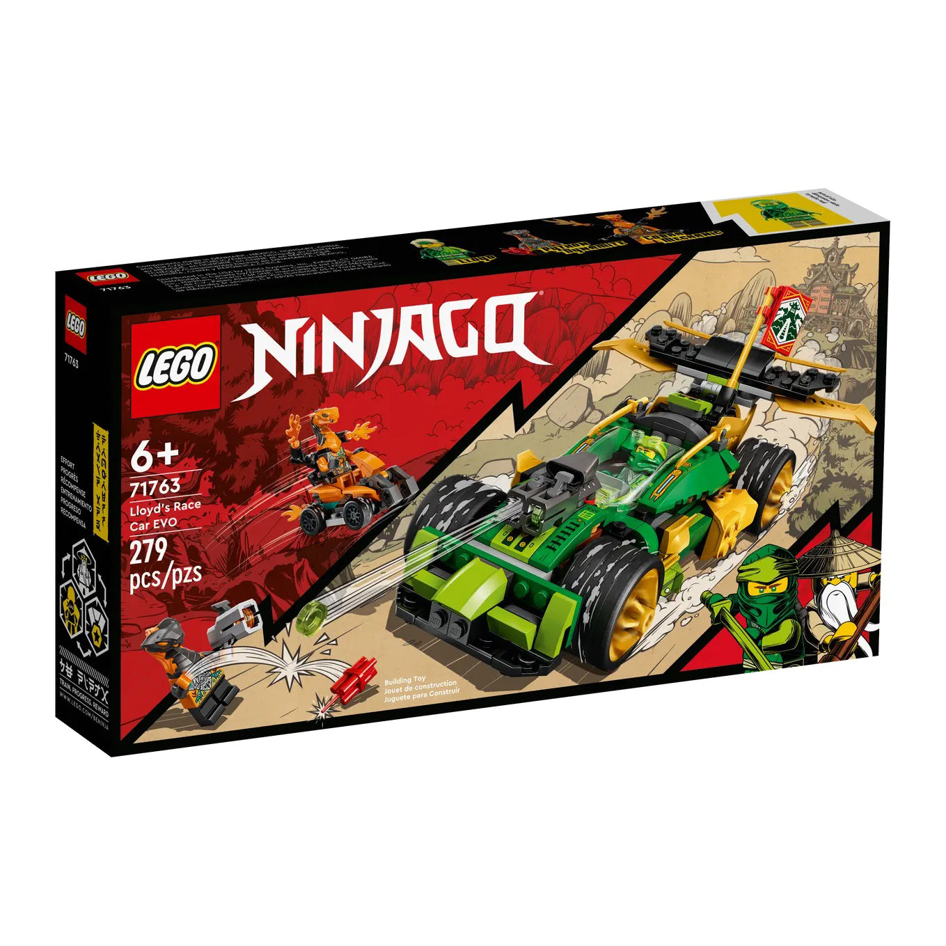 LEGO 71763 Ninjago Carro de Corrida EVO do Lloyd