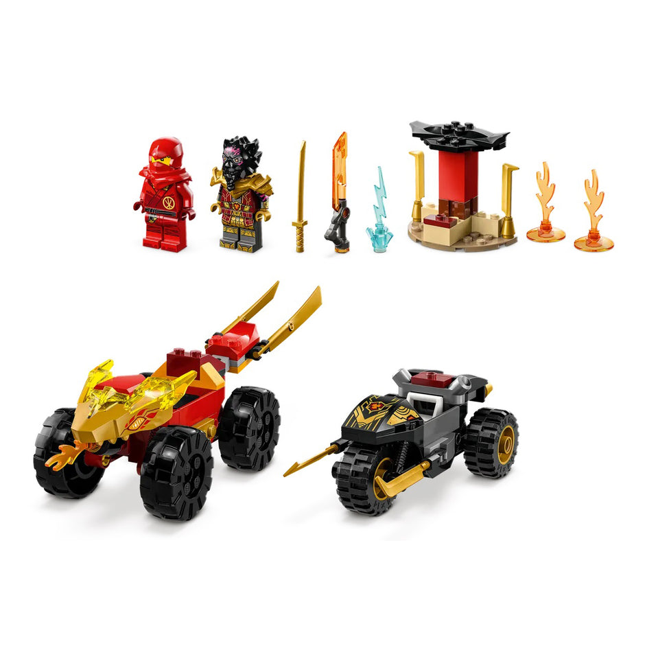 LEGO 71789 Batalha de Carro e de Mota de Kai e Ras