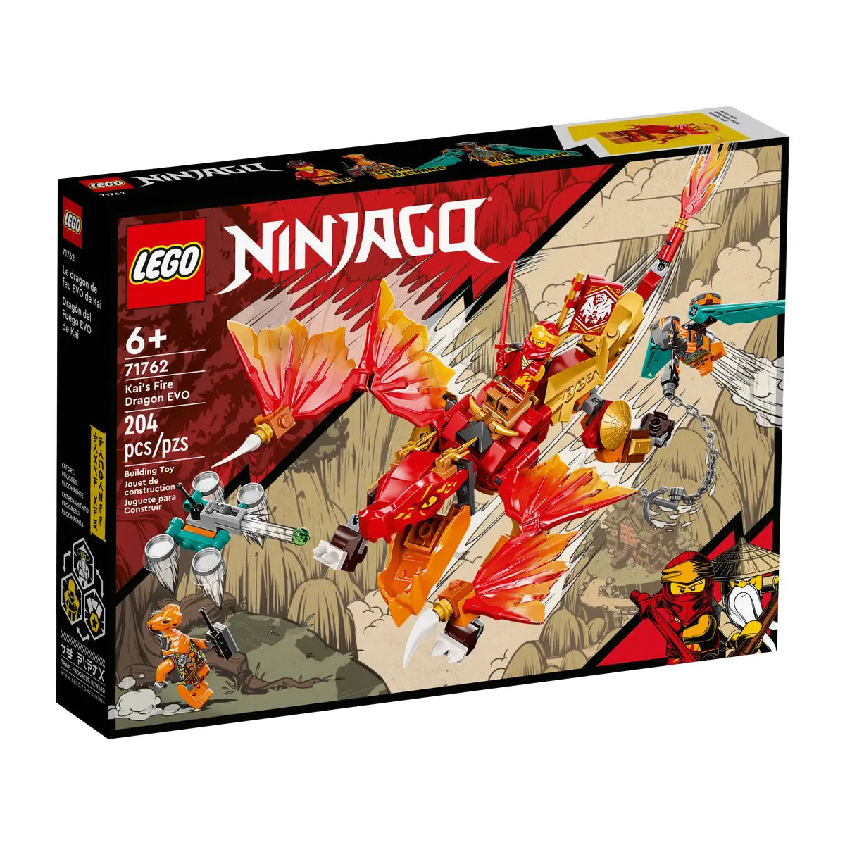 LEGO 71762 Ninjago Dragão do Fogo EVO do Kai