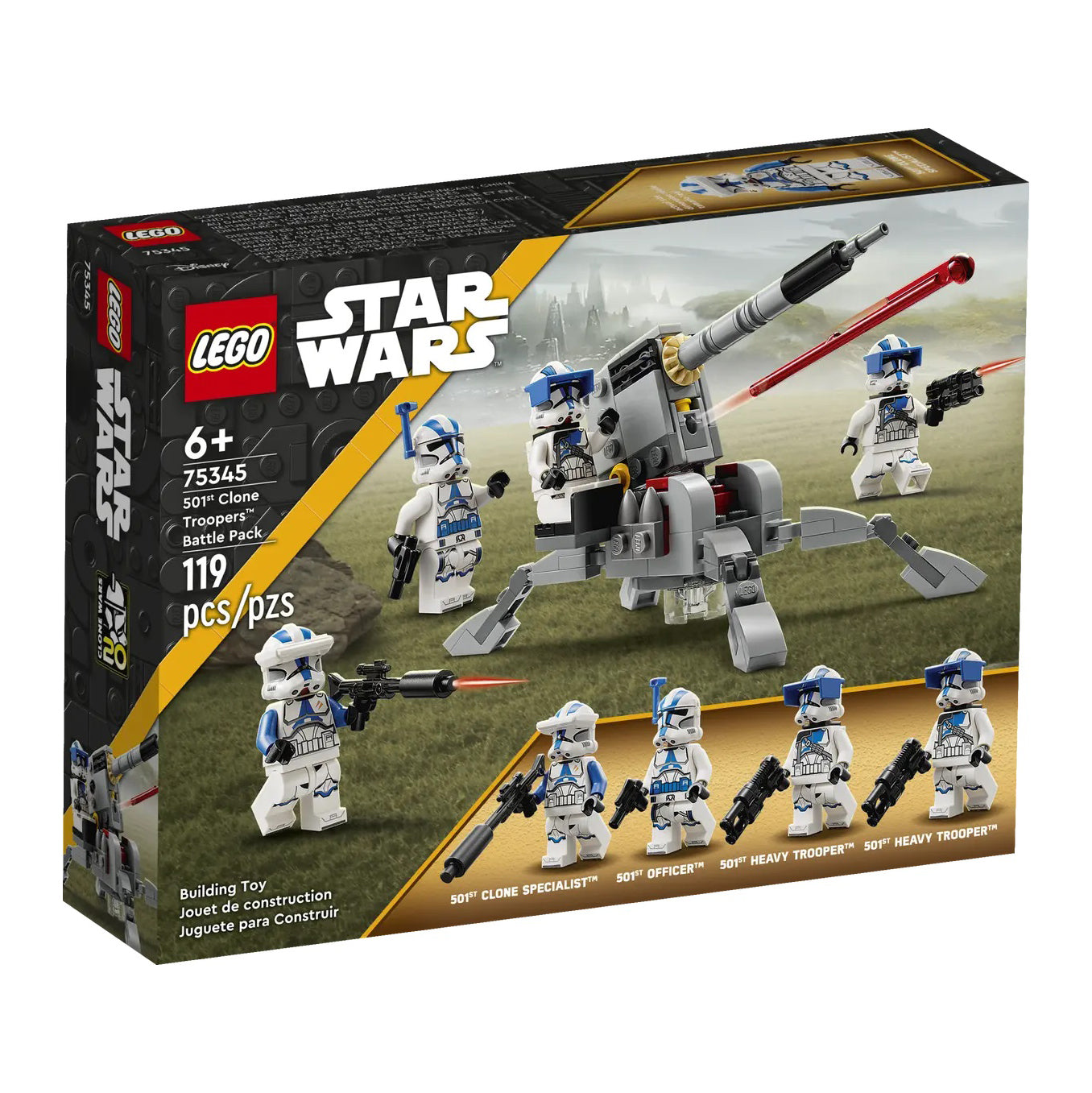 LEGO 75345 Star Wars Pack de Combate Clone Troopers da 501ª