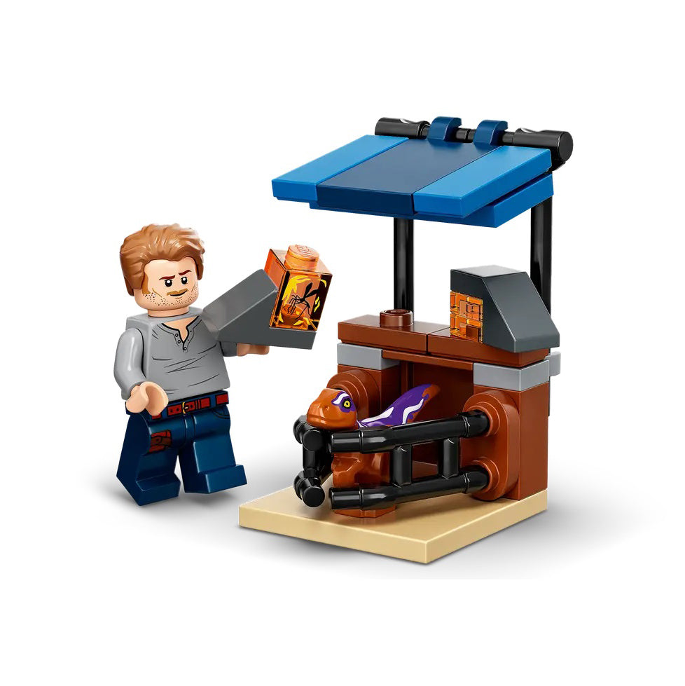 LEGO 46945 Jurassic Dinossauro Atrociraptor: Perseguição de Mota