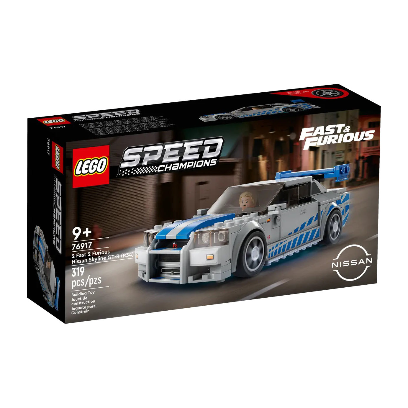 LEGO 76917 Speed Champions Velocidade Furiosa Nissan Skyline GT-R (R34)