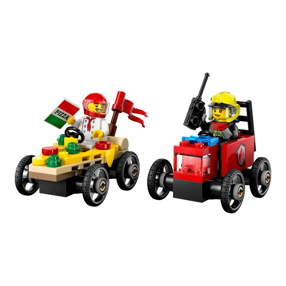 LEGO 60458 City Carro Corrida Pizza vs.