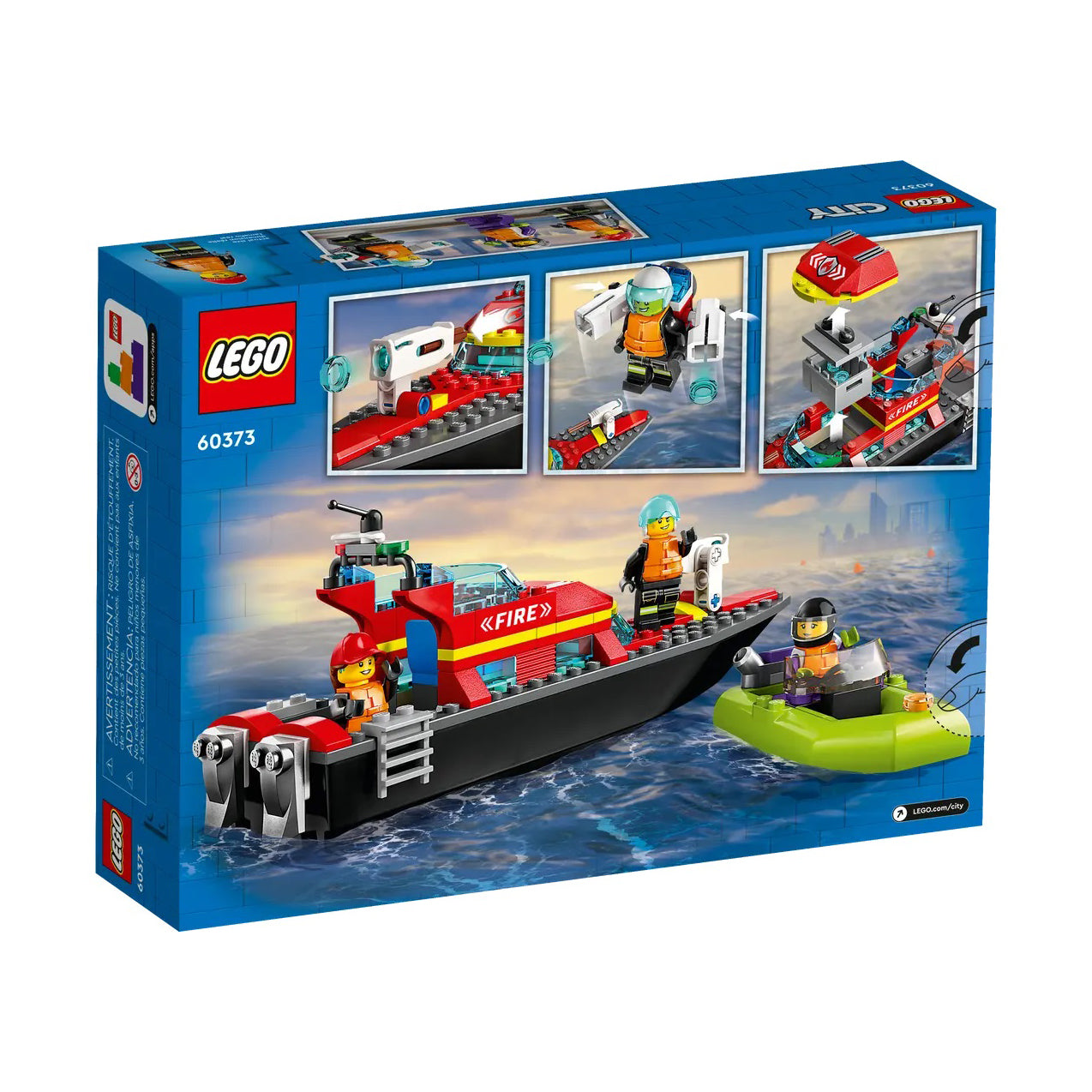 LEGO City 60373 Barco de Resgate dos Bombeiros