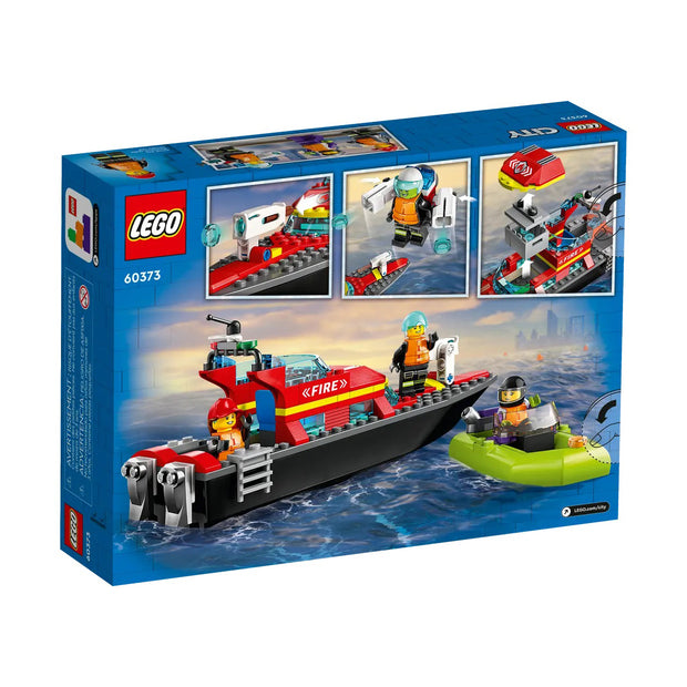 LEGO City 60373 Barco de Resgate dos Bombeiros