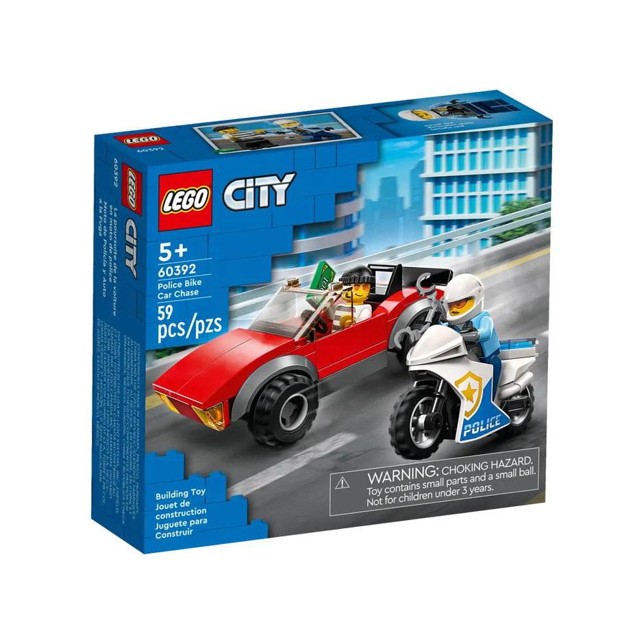 LEGO City 60392 Perseguição de Mota e Carro da Polícia