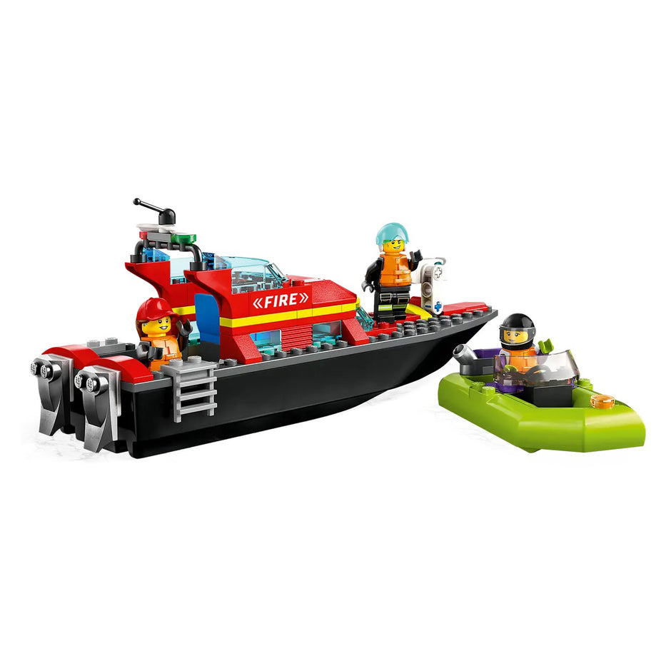 LEGO City 60373 Barco de Resgate dos Bombeiros