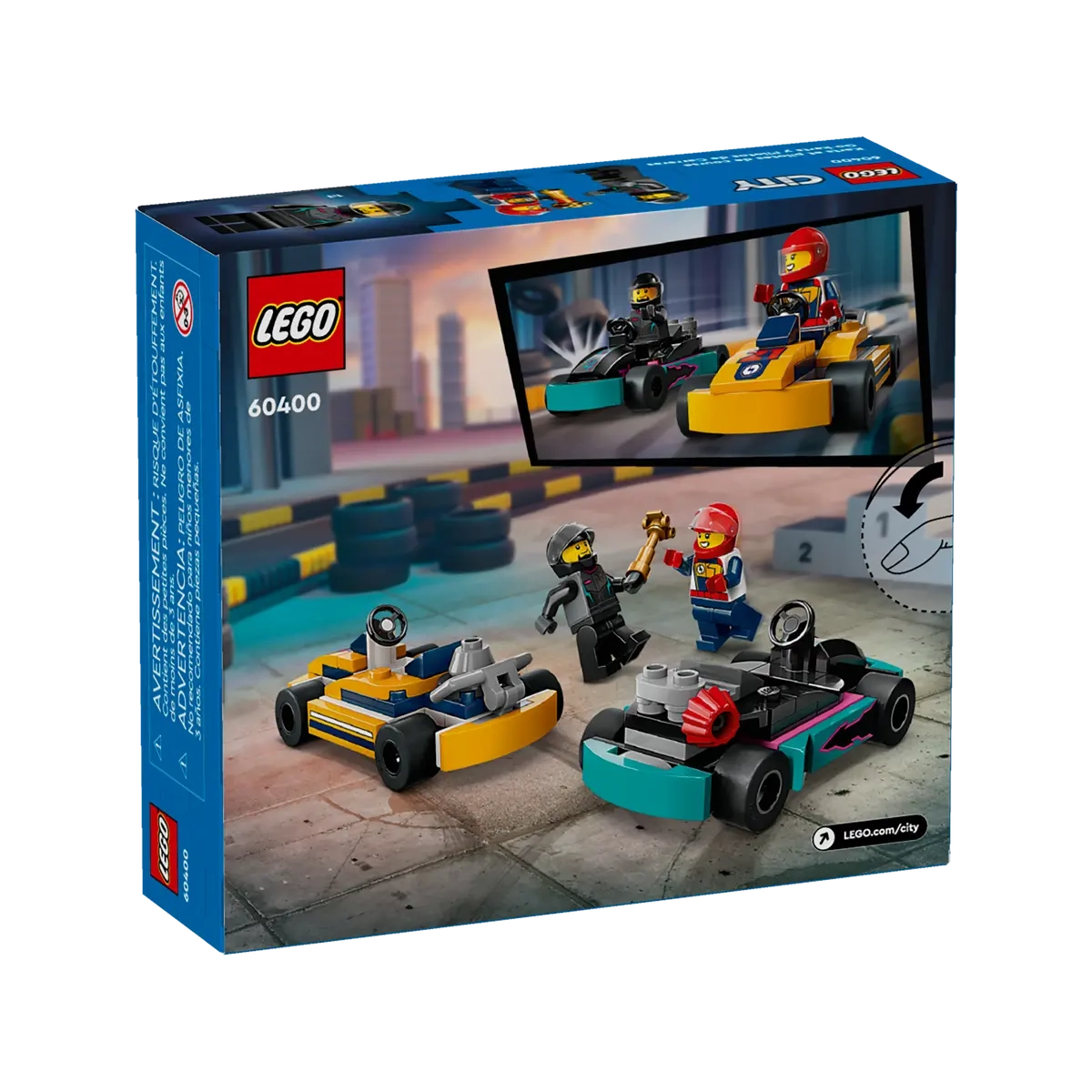 LEGO 60400 Carros de Karting e Pilotos
