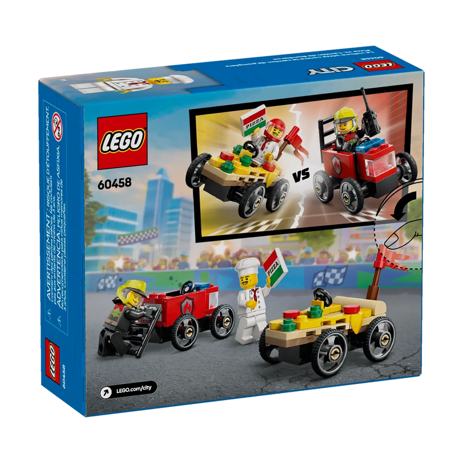 LEGO 60458 City Carro Corrida Pizza vs.