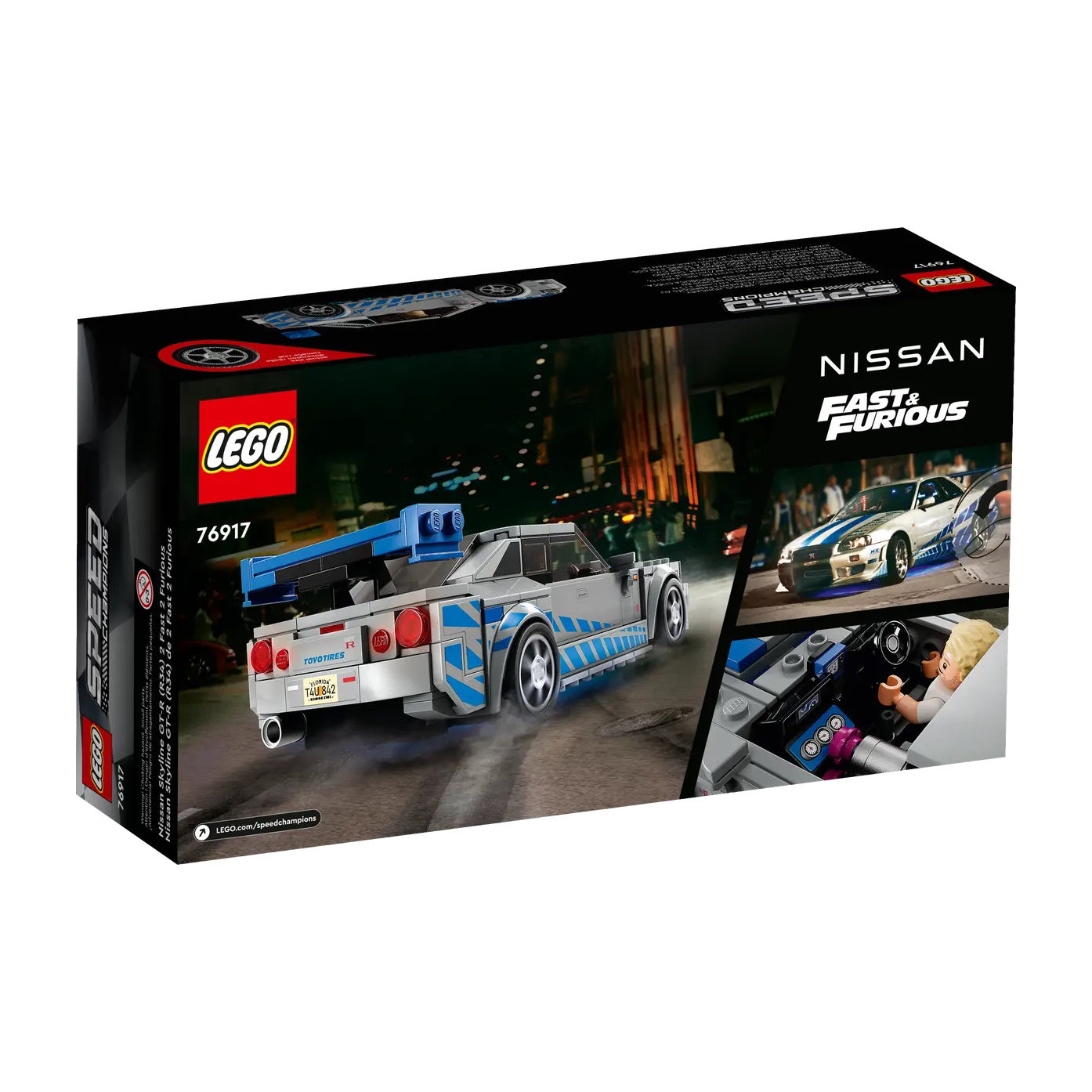 LEGO 76917 Speed Champions Velocidade Furiosa Nissan Skyline GT-R (R34)
