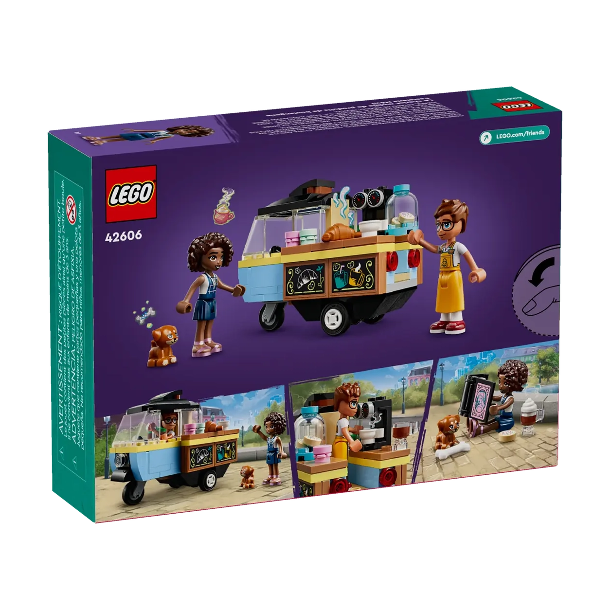 LEGO 42606 Friends Carrinho Móvel de Pastelaria