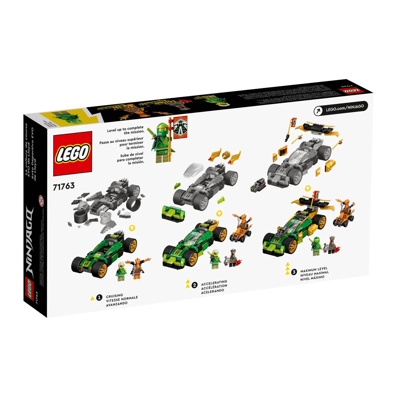 LEGO 71763 Ninjago Carro de Corrida EVO do Lloyd