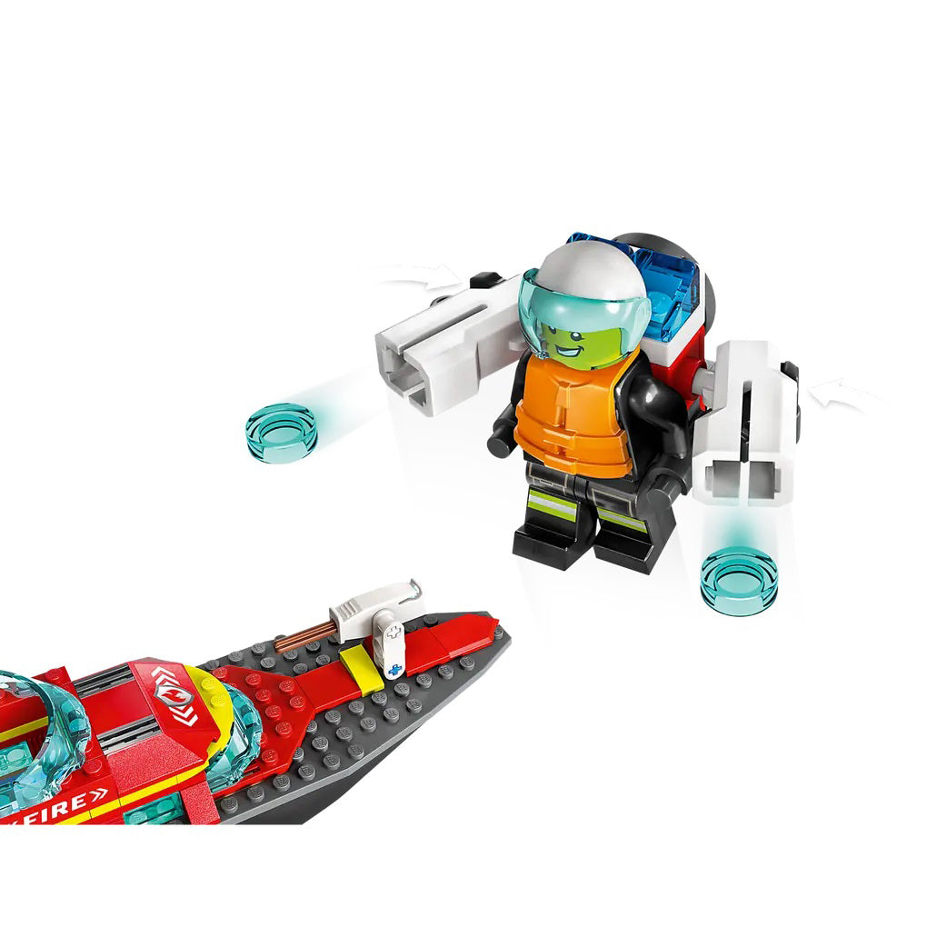 LEGO City 60373 Barco de Resgate dos Bombeiros
