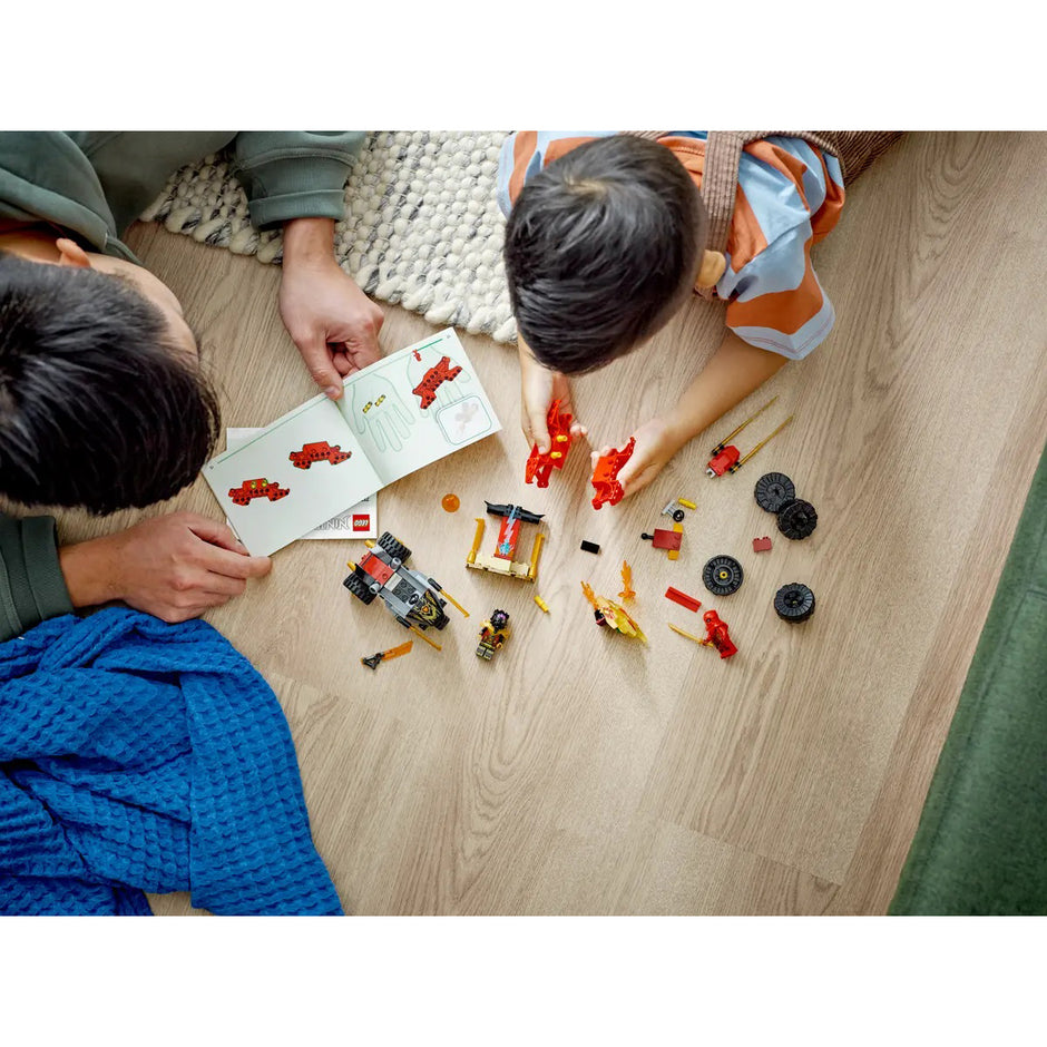 LEGO 71789 Batalha de Carro e de Mota de Kai e Ras