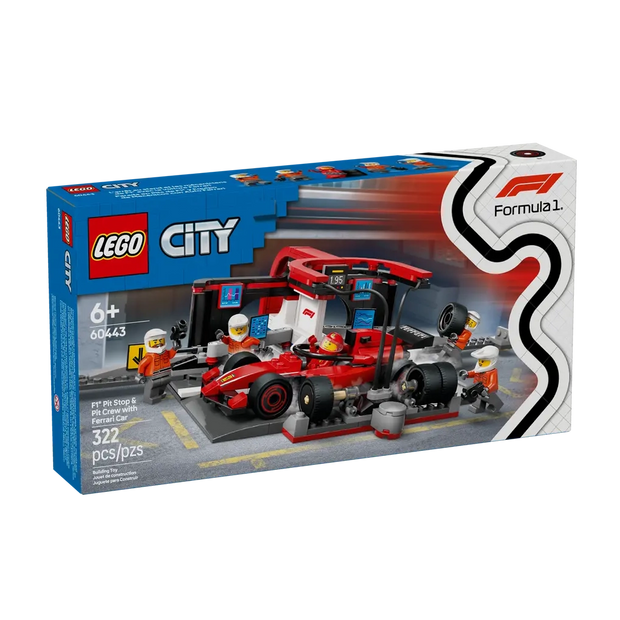 LEGO 60443 City Boxe de F1 Ferrari