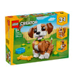 LEGO 31382 Animais Adoráveis: Cachorrinho Brincalhão, frente da caixa, Estado d'Alma