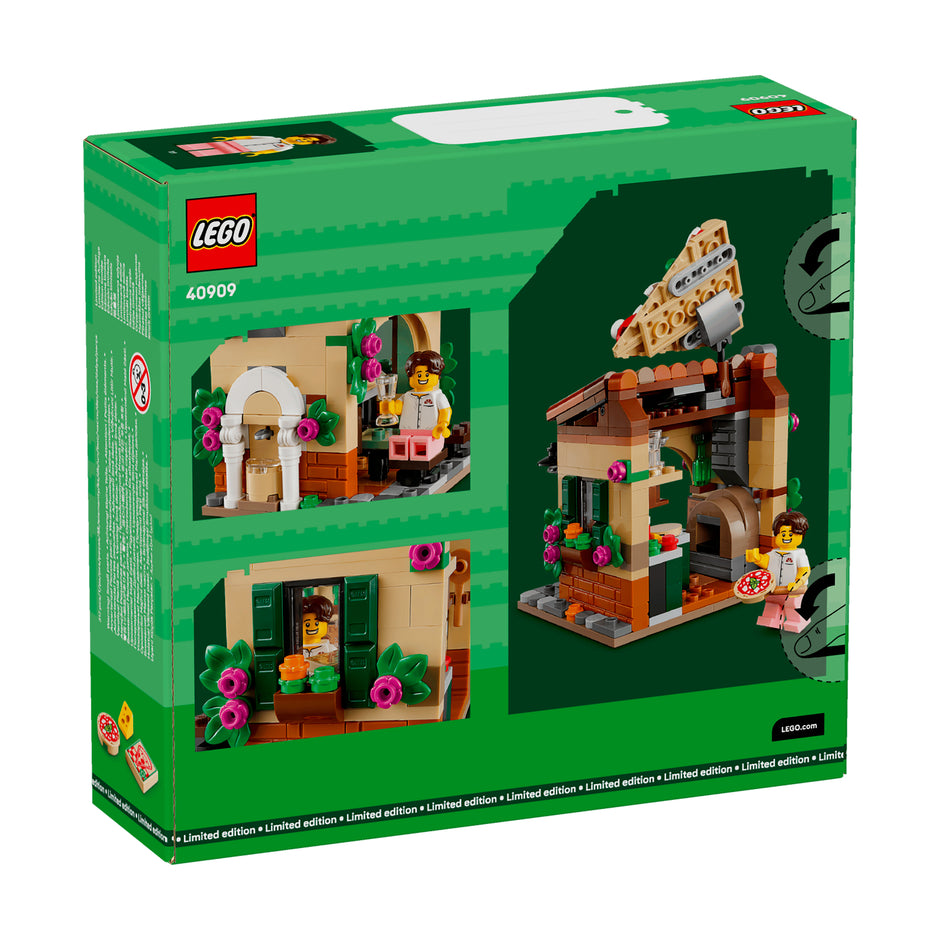 LEGO 40909 Restaurantes do Mundo Itália, caixa lateral, Estado d'Alma
