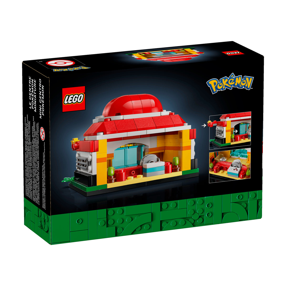 LEGO 40911 Minicentro Pokémon, traseira da caixa, Estado d'Alma