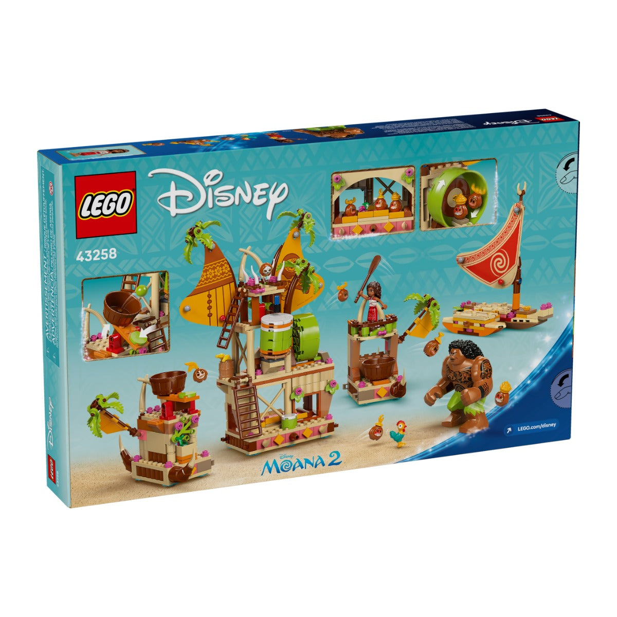 LEGO 43258 Barcaça Kakamora, traseira da caixa, Estado d'Alma