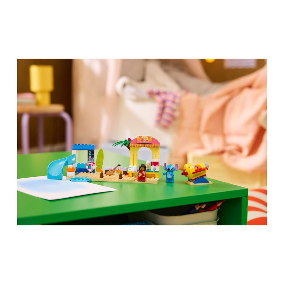 LEGO 43280 Diversão na Praia com Lilo e Stitch, ambiente de jogo, Estado d'Alma