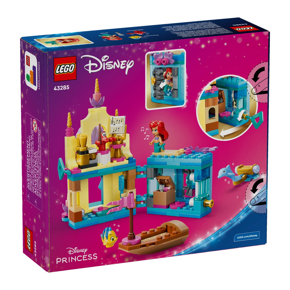 LEGO 43285 Minipalácio Mágico da Ariel, traseira da caixa, Estado d'Alma