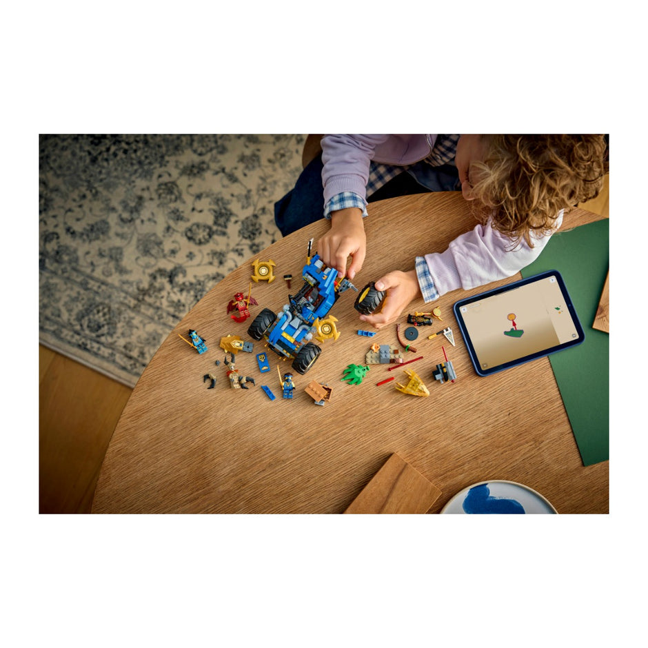 LEGO 71856 Carro Transformável do Jay, construção, Estado d'Alma