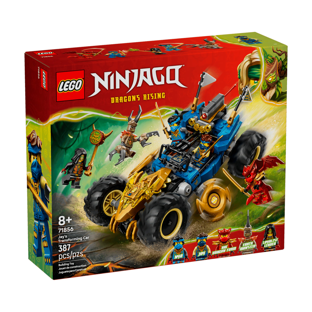 LEGO 71856 Carro Transformável do Jay, frente da caixa, Estado d'Alma