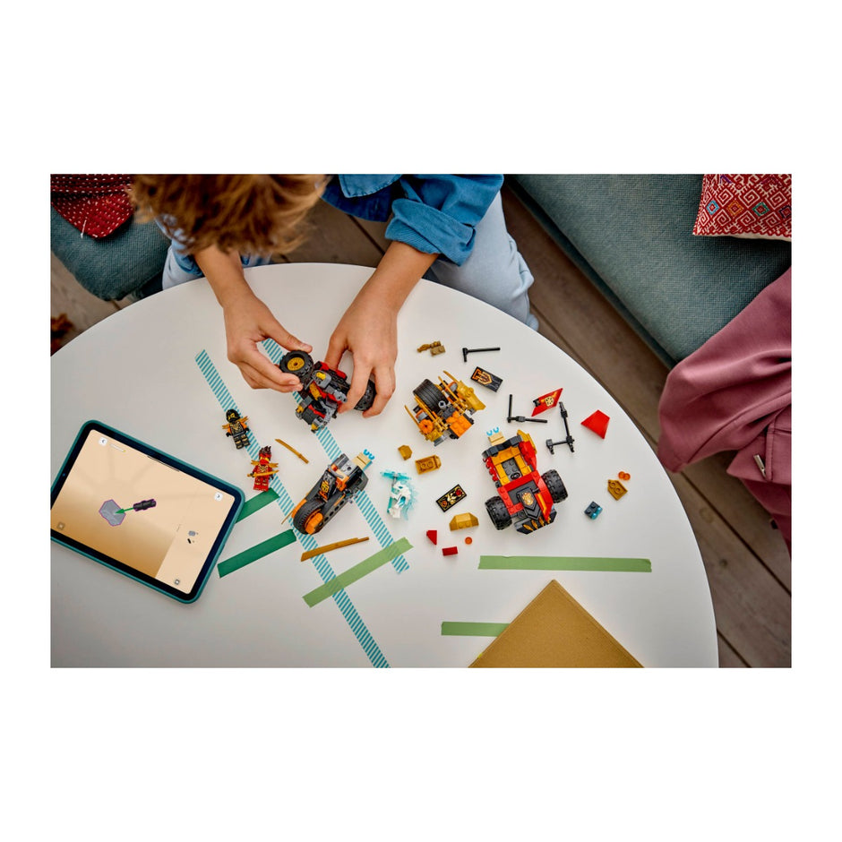 LEGO 71864 Veículos Combinadores do Kai e do Cole, construção, Estado d'Alma