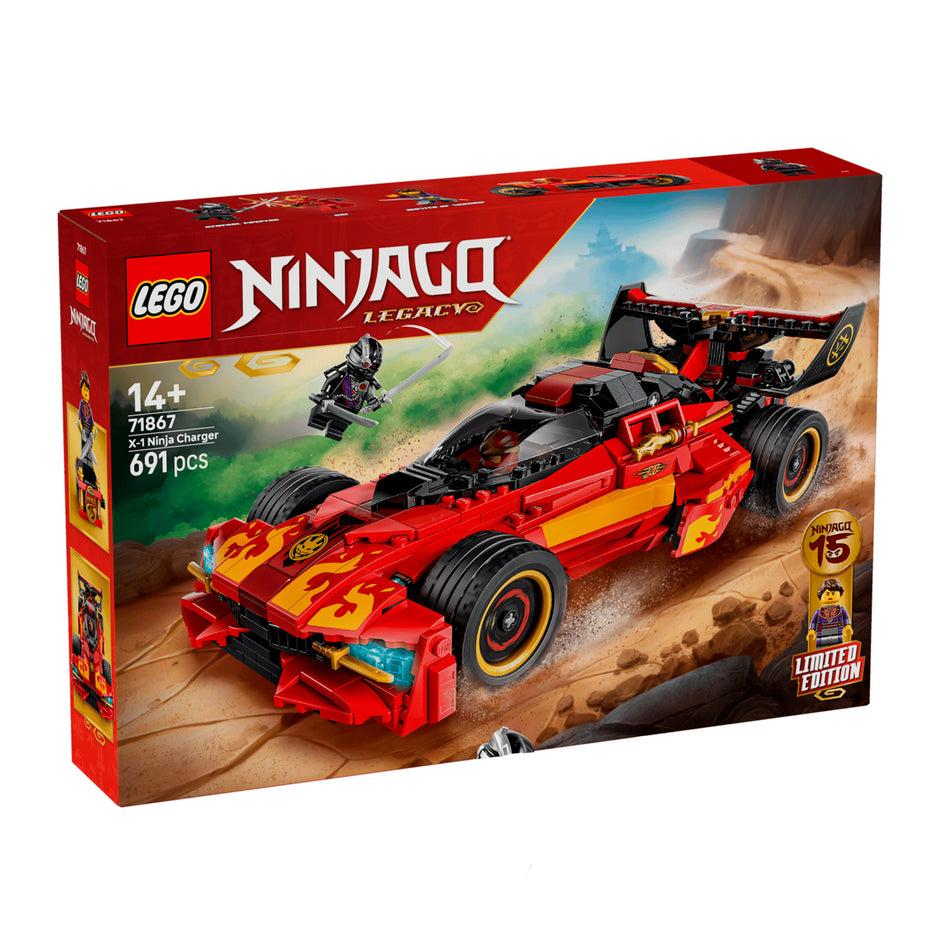 LEGO 71867 X-1 Ninja Charger 15.º Aniversário, frente da caixa, Estado d'Alma