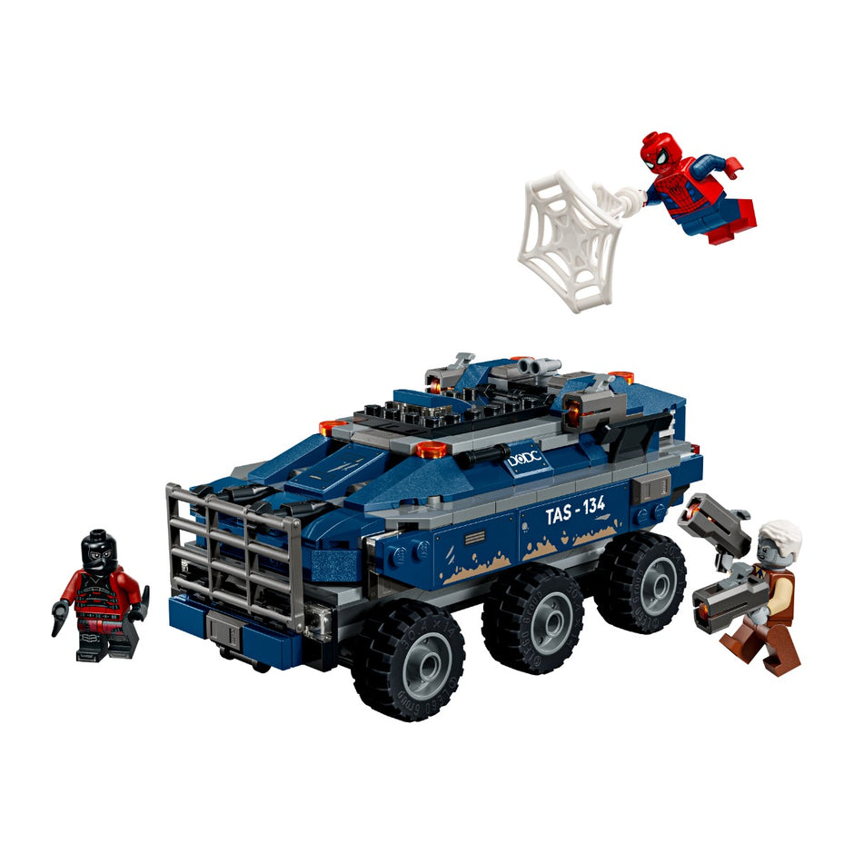 LEGO 76349 Perseguição do Transporte de Prisioneiros do Spider-Man, produto montado, Estado d'Alma