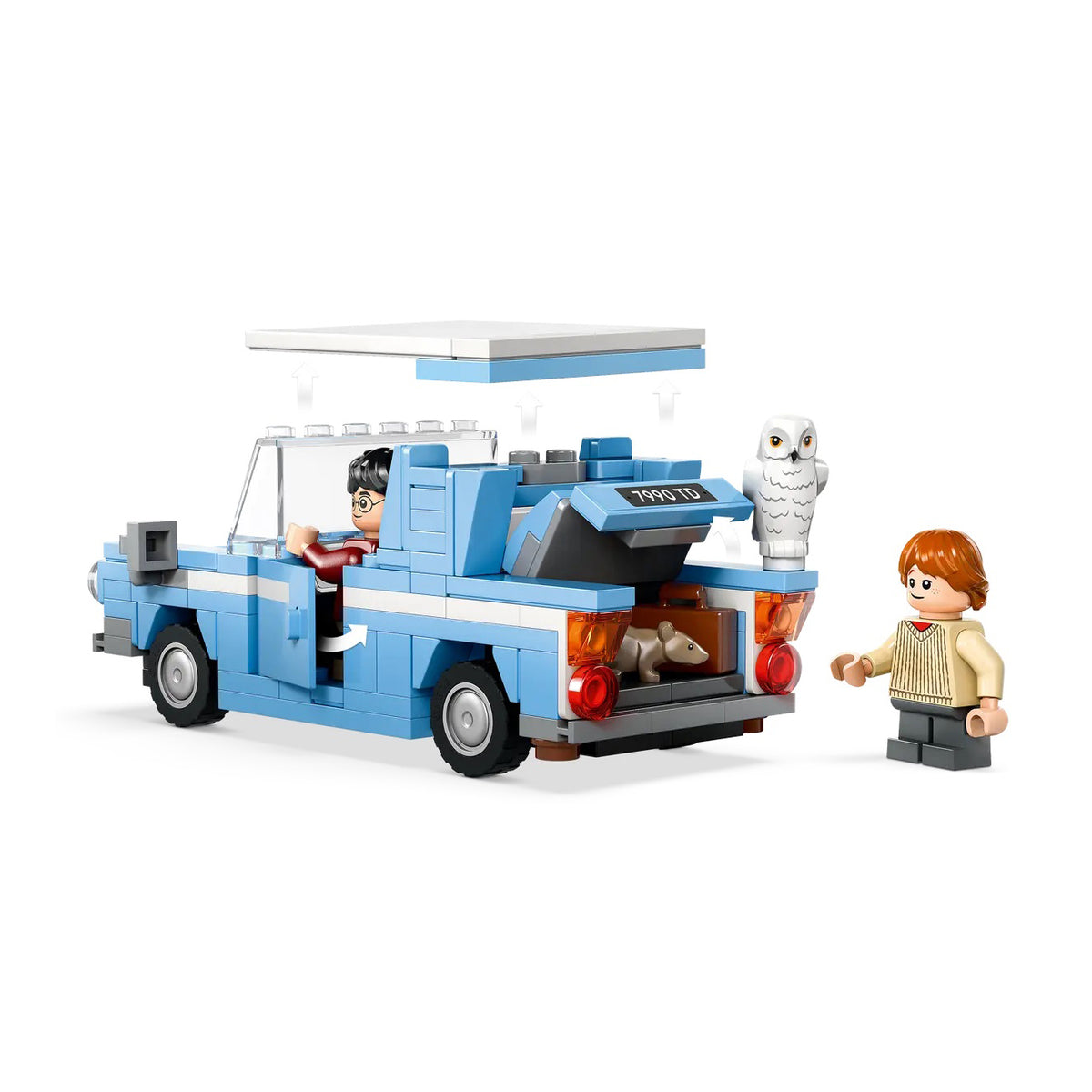 LEGO 76424 Ford Anglia Voador com Hedwig e Scabbers