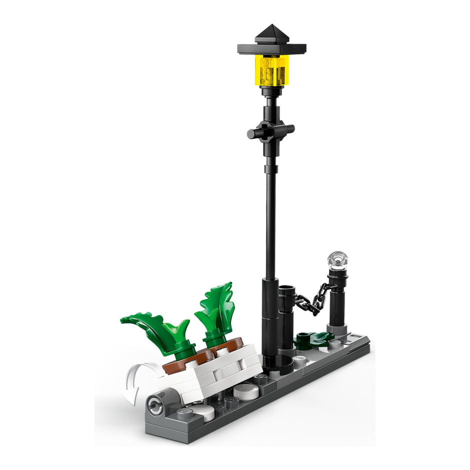 LEGO 76459 candeeiro de rua e floreira de Privet Drive