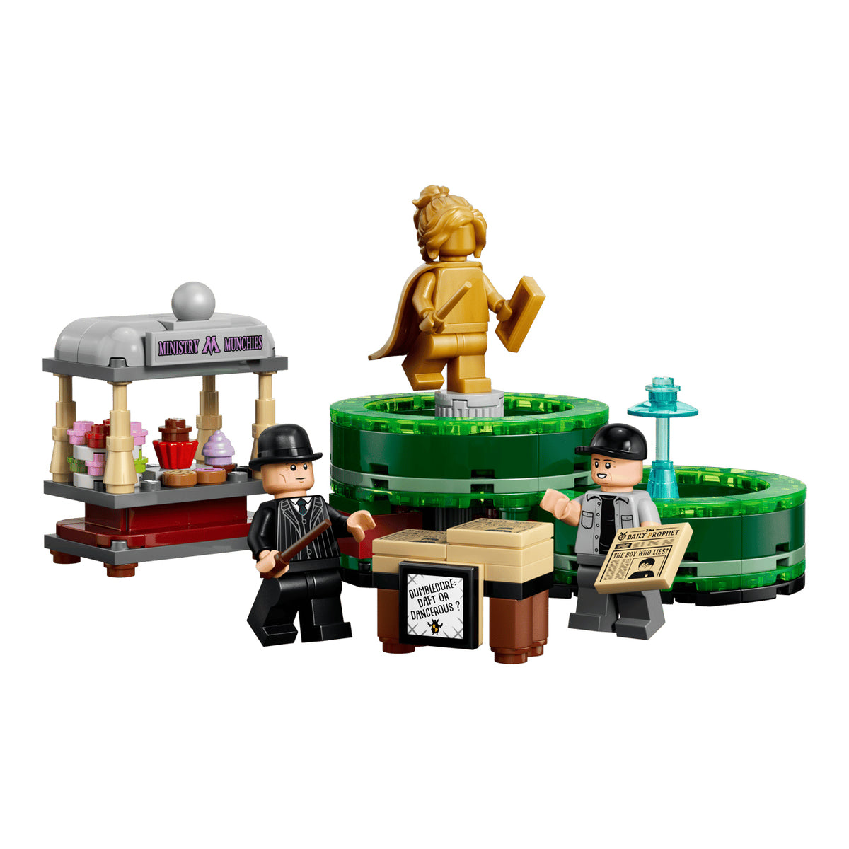 LEGO 40901 Bancas de Snacks do Ministério e de O Profeta Diário - imagem 3